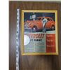 Image 1 : FRAMED VINTAGE CHEVY AD