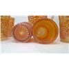 Image 3 : Carnival Glass Pitcher & 6 Tumblers (Grape Pattern)