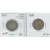 Image 1 : 1921VG & 1928VF-20 25 CENTS