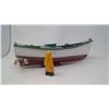 Image 5 : Handcrafted Wooden Newfoundland Fishing Boat & Sailor