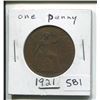 Image 1 : 1921 LARGE BRITISH ONE PENNY