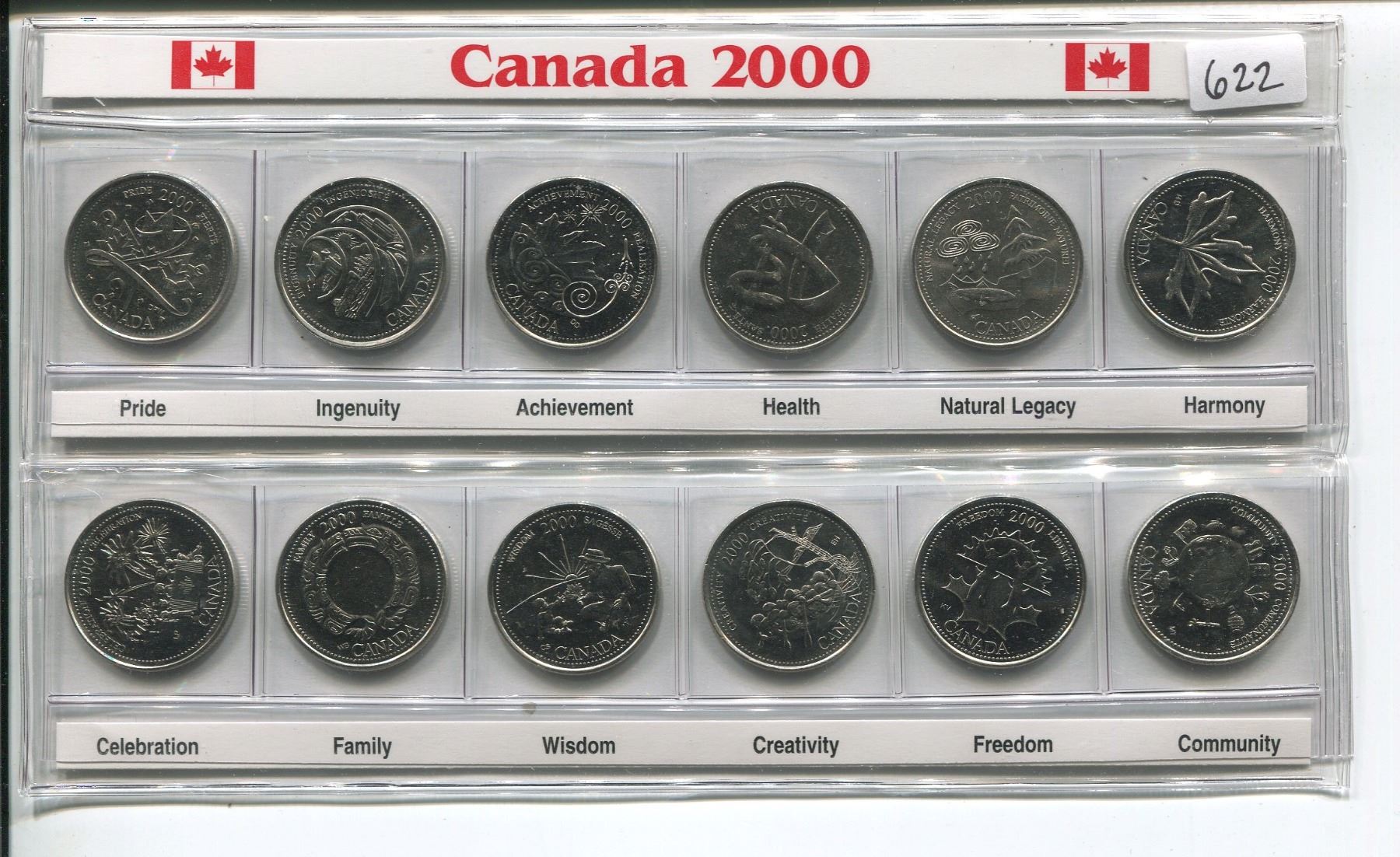 How Much Is 12 Quarters 2000 CANDIAN COIN SET (12 QUARTERS)