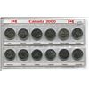 Image 1 : 2000 CANDIAN COIN SET (12 QUARTERS)