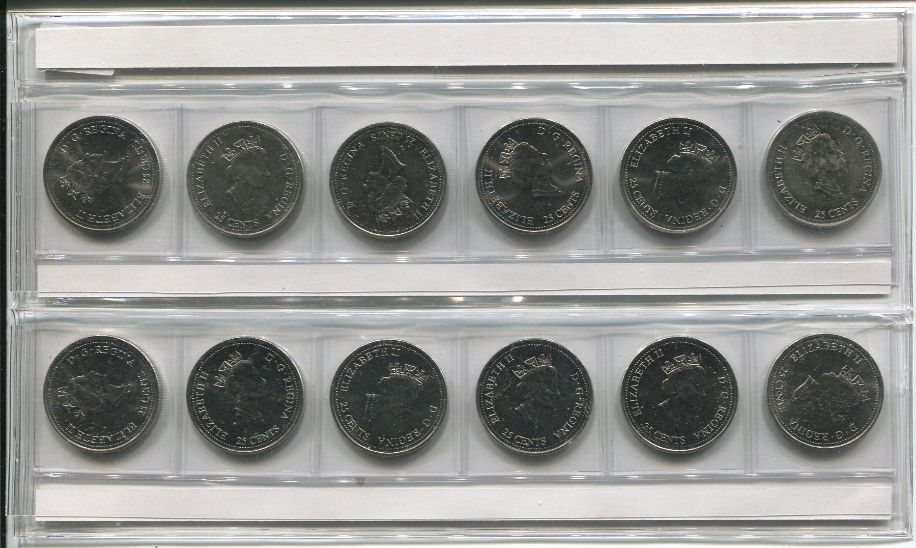 How Much Is 12 Quarters 2000 CANDIAN COIN SET (12 QUARTERS)