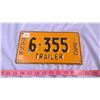 Image 1 : 1950 SASKATCHEWAN TRAILER LICENSE PLATE