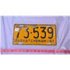 Image 1 : 1947 SASKATCHEWAN LICENSE PLATE