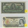 Image 1 : 1937 & 1973 One Dollar Bills