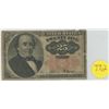 Image 1 : United States fractional note - 25 cents 1874
