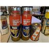 Image 1 : (5) OIL TINS (4 EMPTY CO-OP, 1 ATF FULL)