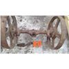 Image 2 : MASSEY HARRIS CART STEEL WHEEL CHASSIS