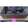 Image 1 : FAMOUS BC FRUIT BOX & CONTENTS, RABBIT EARS & FUNNELS