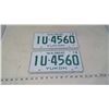 Image 1 : 1978 YUKON PLATES - PAIR