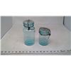 Image 1 : 2 PERFECT SEAL JARS- BLUE