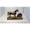 Image 2 : VINTAGE BRASS HORSE CLOCK