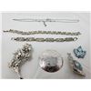 Image 3 : Lot of sterling silver jewellery (8 pieces)