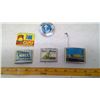 Image 1 : PINBACK, MATCHBOX AND TAPE MEASURE