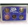 Image 2 : U.S. 2001S State Quarters Proof Set. New York, North Carolina, Rhode Island, Vermont, Kentucky. All 