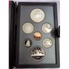Image 1 : 1986 7-piece Proof Set with silver dollar depicting the Centennial of the first train to reach Vanco