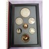 Image 1 : 1991 7-piece Proof Set with Frontenac silver dollar and scarce 25 cents. All coins with Ultra Heavy 