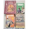 Image 1 : Lot of 4 vintage books, Saddle patrol Tom Sawyer, Huckleberry Finn