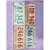 Image 1 : 4 License plates 1968, 1971, 1972, 1975