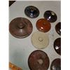 Image 2 : LOT OF 10 PICKLE CROCK & BEAN CROCK LIDS