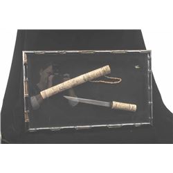 20BP-3 SCRIMSHAWED KNIFE & SHEATH
