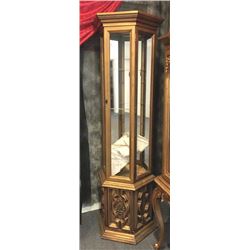 20TMO-219 GOLD CURIO CABINET