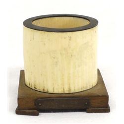 Fossilized Bone Toothpick Holder