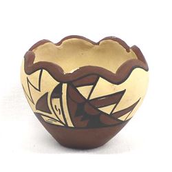Jemez Polychrome Pottery Bowl by Helen Gachupin