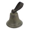 Image 1 : Antique Cast Iron Handbell w/ Leather Strap