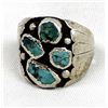 Image 1 : Navajo Old Pawn Sterling Turquoise Ring, 11.5