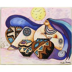 2019 Original Acrylic ''Crow Mother Spirit'' Painting