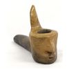 Image 1 : Catawba Figural Pottery Pipe by D. Hawk Sanders