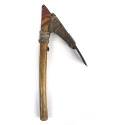 Vintage African Tribal Carved Wood Adze