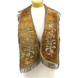 Antique Odd Fellows Velvet Collar