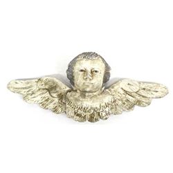 Antique Carved Wood Cherub