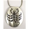 Image 1 : Hopi Sterling Scorpion Pin Pendant Necklace