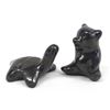 Image 1 : 2 Santa Clara Blackware Pottery Animals