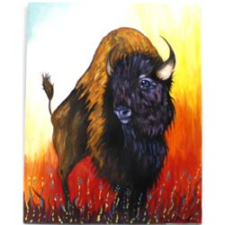 Original Acrylic Painting by Kathy Kills Thunder
