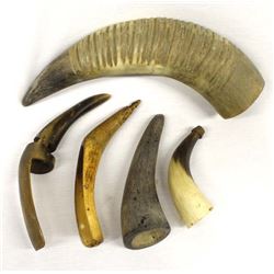 Collection of Carved Horns