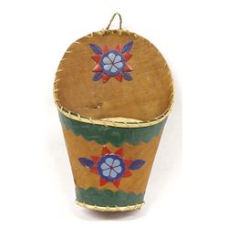 Native American Chippewa Wall Basket
