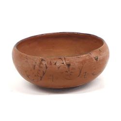 Historic Maricopa Rolling Log Pottery Bowl