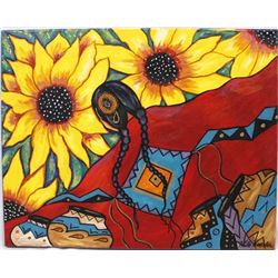 Original Acrylic Painting by Kathy Kills Thunder