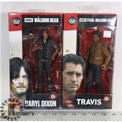 LOT OF 2 FIGURES-WALKING DEAD DARRYL DIXON AND