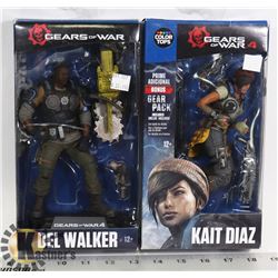 LOT OF 2 GEARS OF WAR ACTION FIGURES