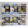 Image 1 : LOT OF 6 ASSORTED FUNKO POP VINYL FIGURES.