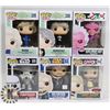 Image 1 : LOT OF 6 ASSORTED FUNKO POP VINYL FIGURES.
