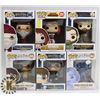 Image 1 : LOT OF 6 ASSORTED FUNKO POP VINYL FIGURES.