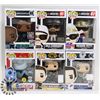 Image 1 : LOT OF 6 ASSORTED FUNKO POP VINYL FIGURES.